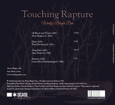 Touching Rapture CD tray 